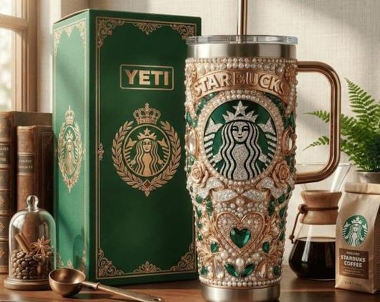 Discover Starbuckss Bling Stainless Steel Tumbler with Handle (No Box, Only Tumbler)