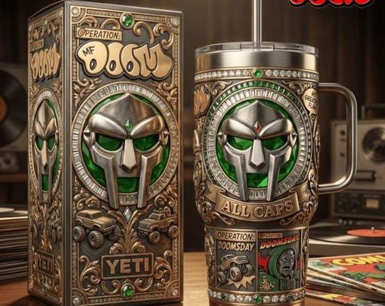 Discover MF Dooom Stainless Steel Tumbler with Handle (No Box, Only Tumbler)