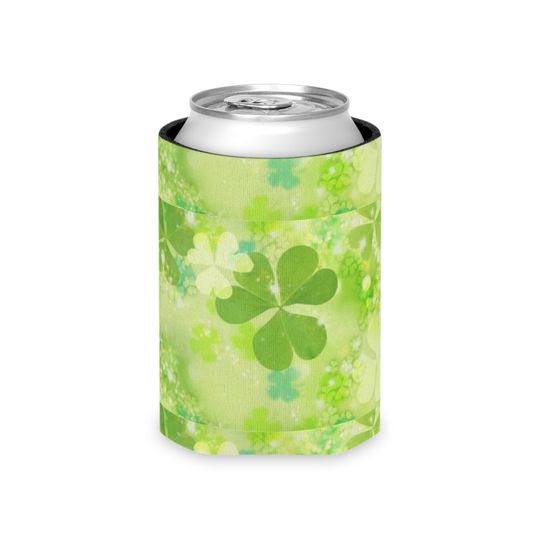Discover Shamrocks Clovers St. Patrick's Day Can Cooler