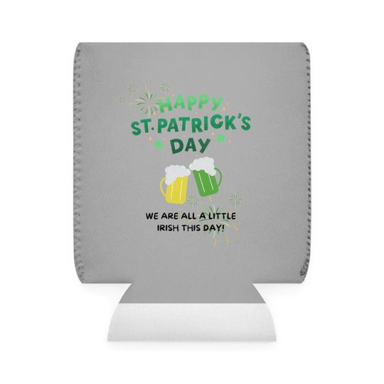 Discover St. Patrick's Day "We Are All A little Irish This Day! Graphic Can Cooler Sleeve. A perfect Barware, Drinkware, Irish Gift, Beer Gift, Party