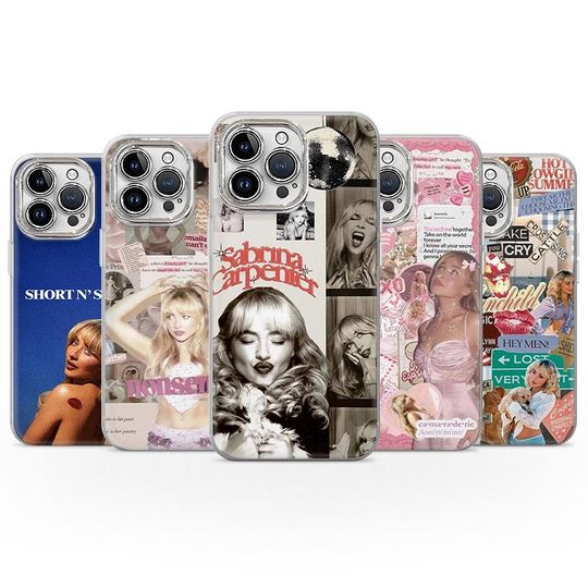 Discover Sabrina Carpenter Music Cover Phone Case: Soft TPU Gel - iPhone, Samsung, Pixel