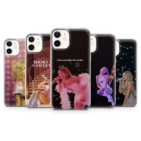 Discover Sabrina Carpenter Phone Case Confident Music Cover for iPhone 17Pro, 16, 15, 14, 13, 12, 11, Samsung S25, S24, S23, A16, A35, A55, Pixel 10