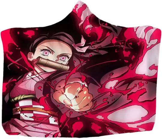 Discover Anime Kamado Neko Hooded Blanket