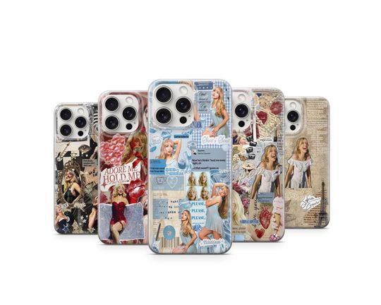Discover Aesthetic Sabrina Carpenter Collage Case Trendy Music Fan Gift Soft Touch Tough Cover For iPhone 17 16 15 14 13 12 Samsung S25 S24 A16 A36