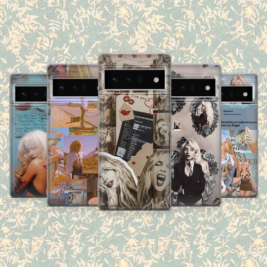 Discover Sabrina Carpenter Phone Case Pop Star Cover for Google Pixel 10, 9, 9Pro, 8A, 8, 7A, 7, 6A, iPhone 17, 17Pro, 15, 14, 13, Samsung S25, S24