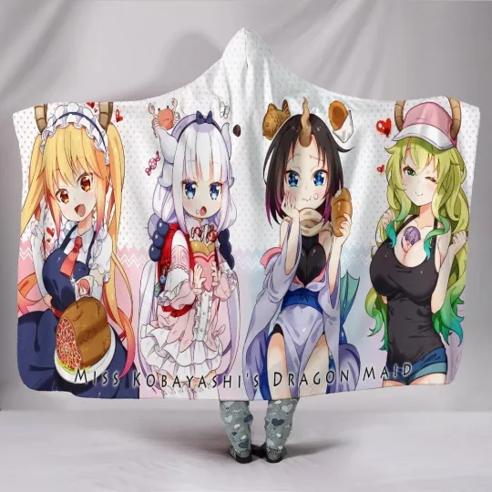 Discover Dragon Maid Hooded Blanket - Miss Kobayashi's Costumed Blanket