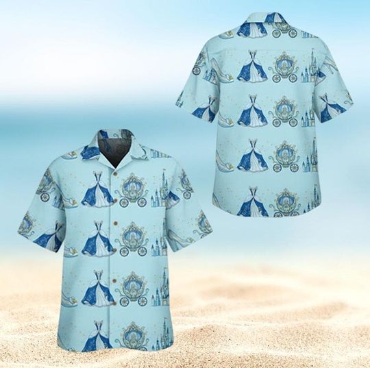 Meet me at Midnight Hawaii Shirt, Cinde Princess Button Shirt, Disney Cinde Shirt, Princess Party Gift, Disney Girls Trip