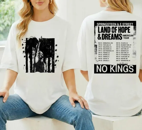 Bruce Springsteen 2026 Tour Dates T-shirt