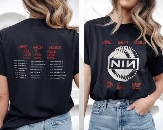 Discover Nine Inch Nails Tour 2026 T-shirt, Industrial Rock Band shirt