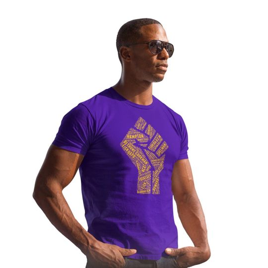 Omega Psi Phi HBCU Fist Africa Collage T-Shirt