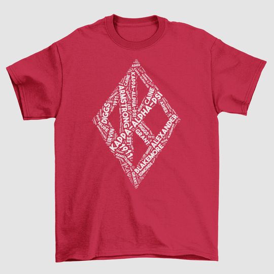 Kappa Alpha Psi Diamond K Collage Screen Printed T-Shirt