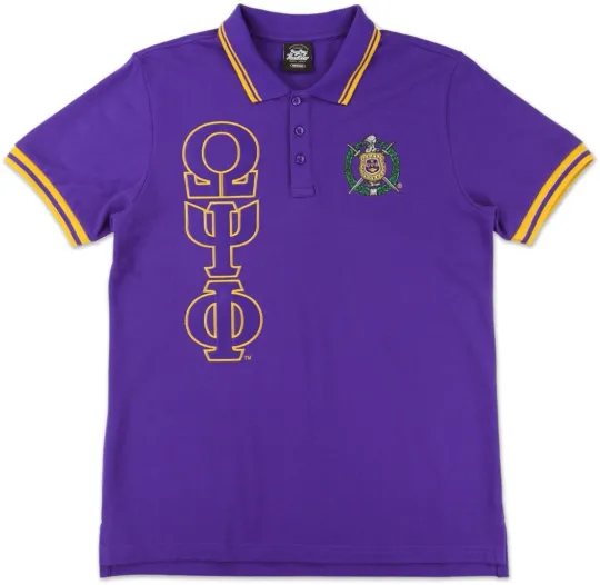 Big Boy Omega Psi Phi Divine 9 Polo Shirt