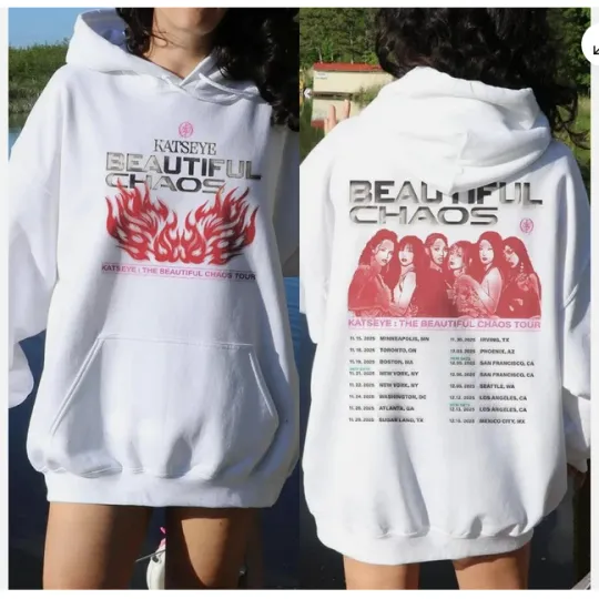 Vintage Graphic Katseye Y2k 90s Shirt, Kateyes Tour 2025 2026 Hoodie