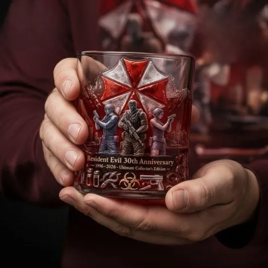 [No box] Resident Evil 30th Anniversary Collector’s Whiskey Glass