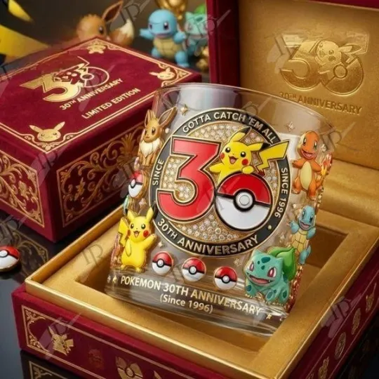 [No box] Poket mons 30th Anniversary Whiskey Glass