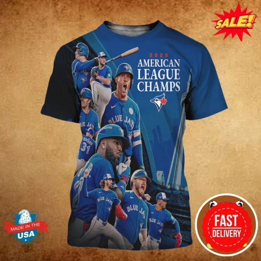 Toronto Blue Jays 2025 AL Champions 3D T-Shirt