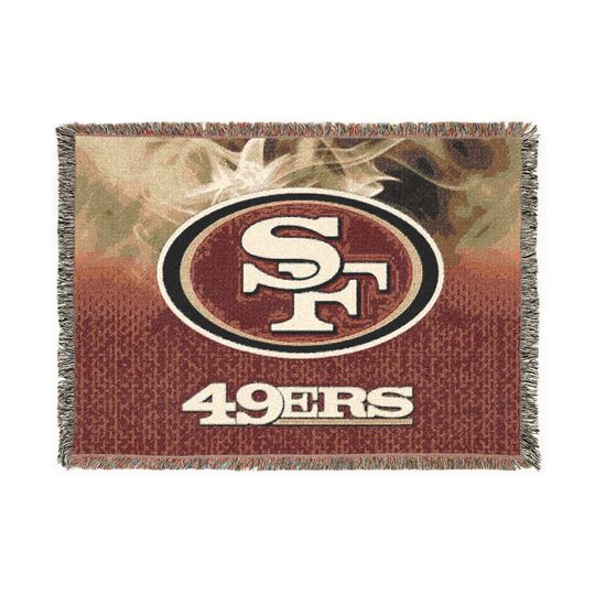 San Francisco 49ers Logo Woven Blanket