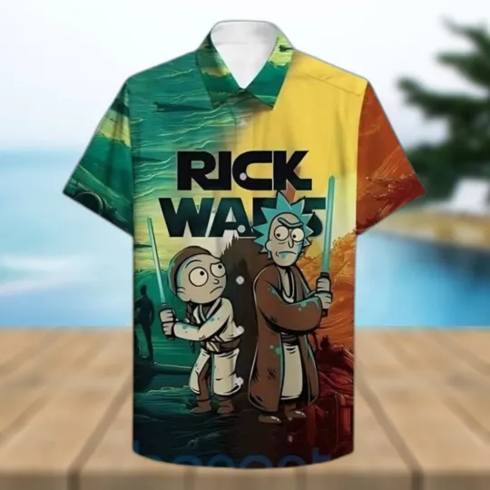 Aloha Rick and Rickandmorty Hawaiian Shirt Beach Gift for Friend
