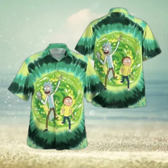 Rick and Rickandmorty Hawaiian Shirt Beach Gift for Friend