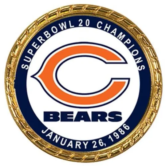 Chicago Bears Super Bowl Championship Tribute Coin