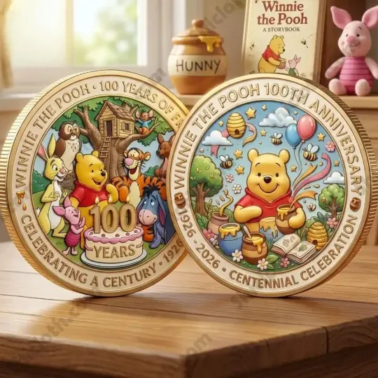 Winnie the Pooh 100th Anniversary Commemorative Coin