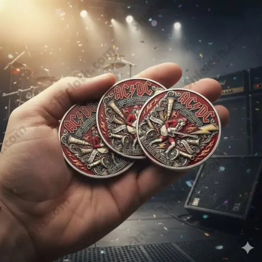 AC.DC 53rd Anniversary Commemorative Coin