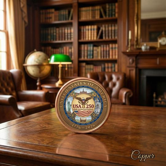Discover 250th Anniversary United States of America Commemorative Coin, 1776-2026 USA Semiquincentennial Gift