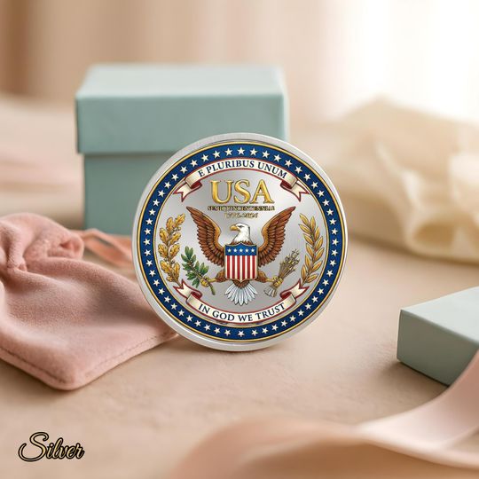 Discover 250th Anniversary USA Commemorative Coin 1776-2026, USA 250 Semiquincentennial Challenge Coin