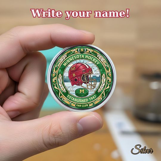 Discover Custom Minnesota Hockey Challenge Coin - Commemorative Team Medallion