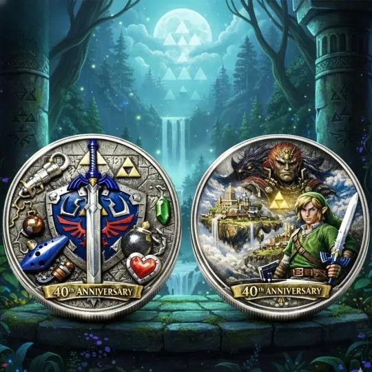 The Legend Of Zelda 40Th Anniversary Collector Coin
