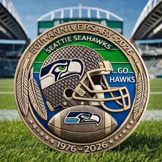 Discover Seahawks 50th Anniversary Coin