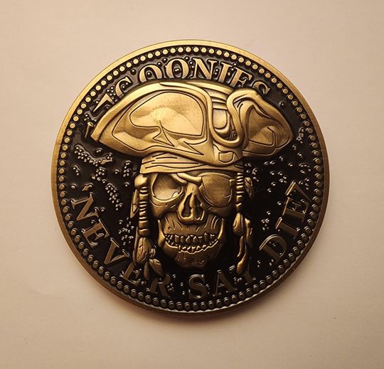 Discover Goonies 40th Anniversary Commemorative "Challenge Coin"