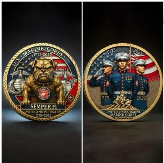 U.S. Marine Corps Devil Dog 250th Anniversary Commemorative Coin