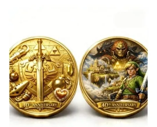 The Legend of Zelda Coin 40th Anniversary 1986-2026
