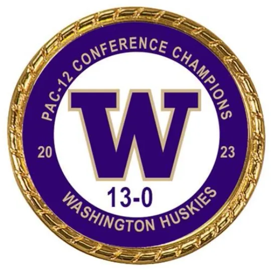 Discover Tribute Coin Washington Huskies Football 2023 PAC-12 Champions Championship