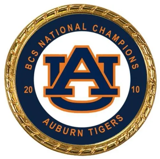 Discover Tribute Coin Auburn Tigers 2010 2011 BCS National Champions