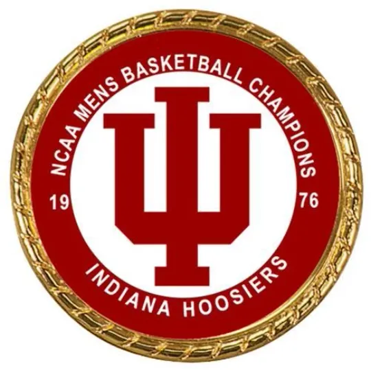 Discover Tribute Coin Indiana Hoosiers 1976  Mens Basketball Championship