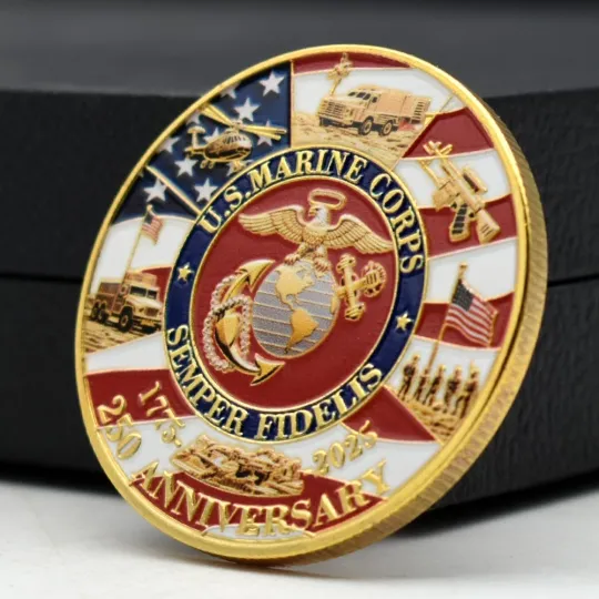 US Marine Corps 250th Anniversary Challenge Coin