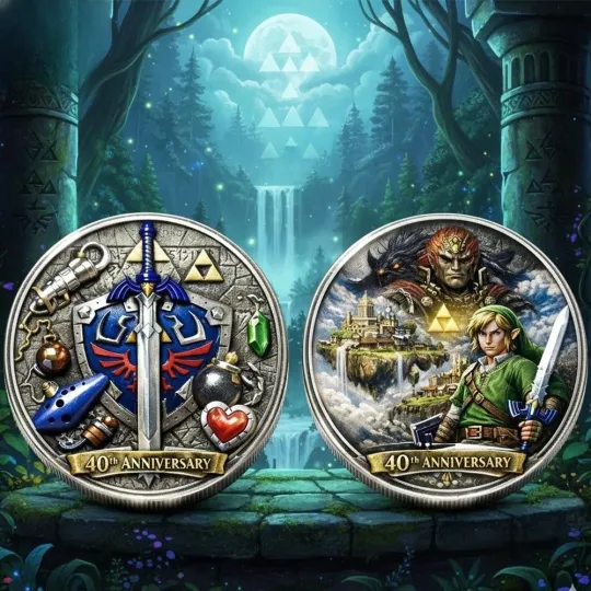 The Legend Of Zelda 40Th Anniversary Collector Coin