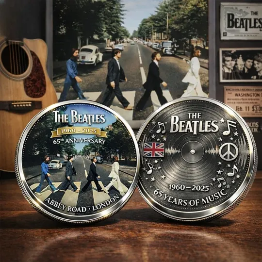 The Beatles 2025 65Th Anniversary Abbey Road Coin