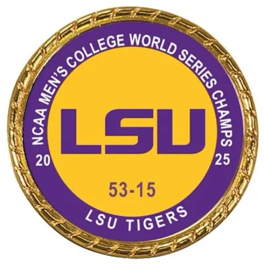 Discover Tribute Coin LSU Tigers 2025 Men's World Series Championship Champions