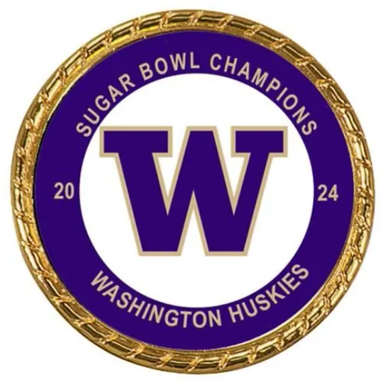 Discover Tribute Coin Washington Huskies 2024 Sugar Bowl Champions