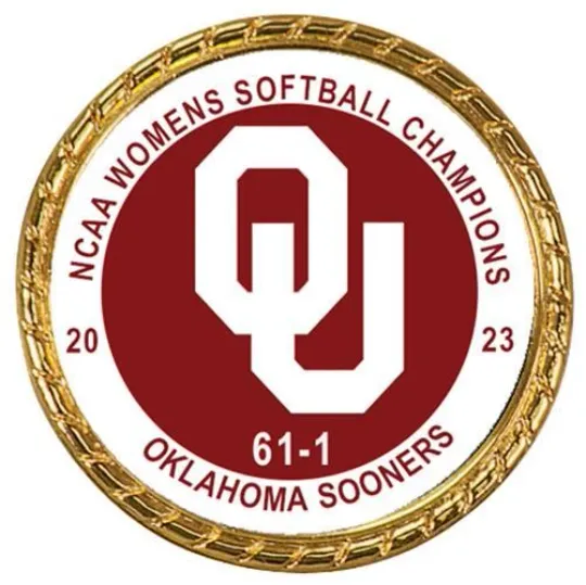 Discover Tribute Coin Oklahoma Sooners 2023 Women's Softball Championship Double Sided