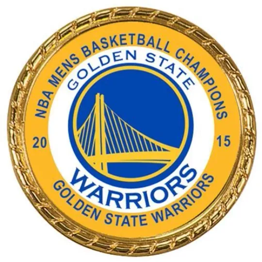 Discover Golden State Warriors 2015 NBA Basketball Champion Coin Double Sided