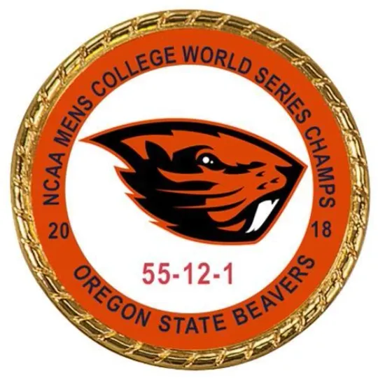 Discover Tribute Coin Oregon State St Beavers 2018  Men's World Series Champions Baseball Double Sided