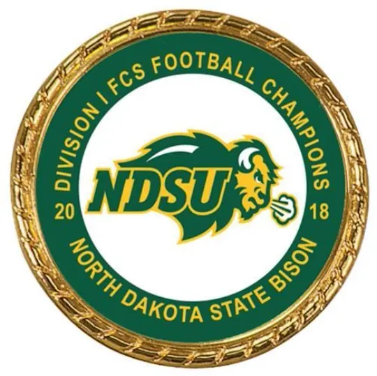 Discover Tribute Coin North Dakota State NDSU Bison 2018 FCS Football National Champions Double Sided
