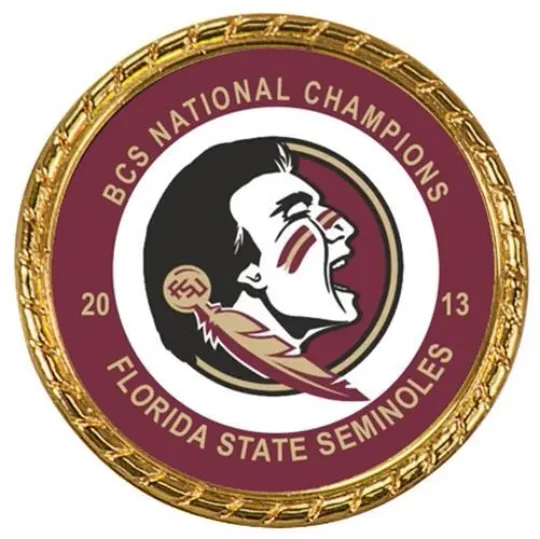 Discover Tribute Coin Florida State Seminoles 2013 2014 BCS National Champions Football