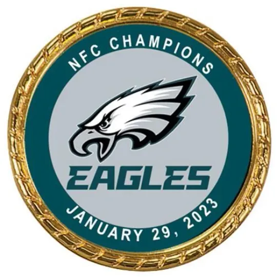 Discover Tribute Coin Super Bowl 57 LVII NFC Champions Philadelphia Eagles Double Sided