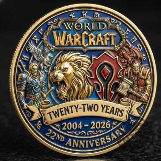 World Of Warcraft 22Nd Anniversary Coin