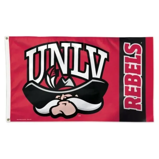 University of Nevada-Las Vegas UNLV REBELS 3'x5' Hey Reb! NCAA Deluxe FLAG